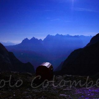 Bivacco sotto la luna nel Gera