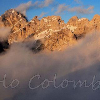 Tramonto nel Schiara