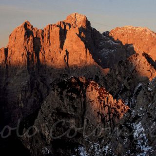 Tramonto nel Schiara