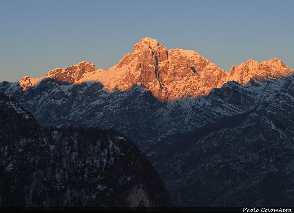 Tramonto sullo Schiara