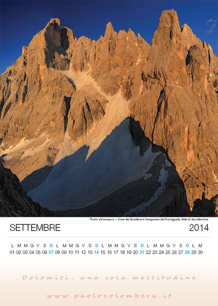 Cima dei Bureloni e Campanile del Travignolo, Pale di San Martino