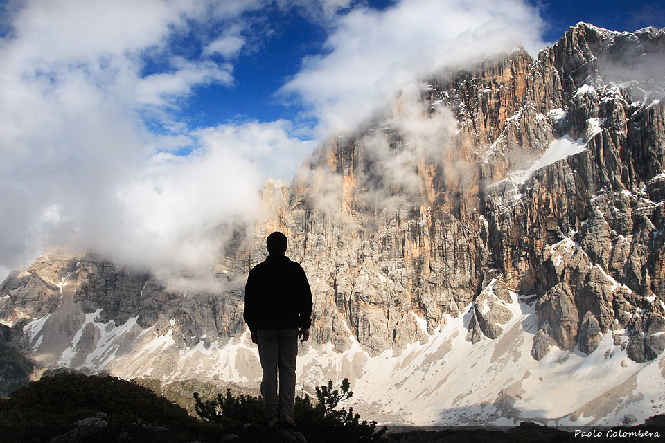 Contemplando la parete Nord Ovest della Civetta