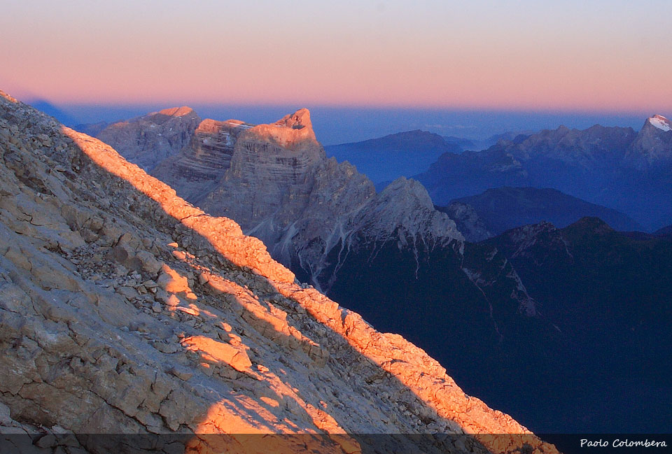 Pelmo all'alba dall'Antelao