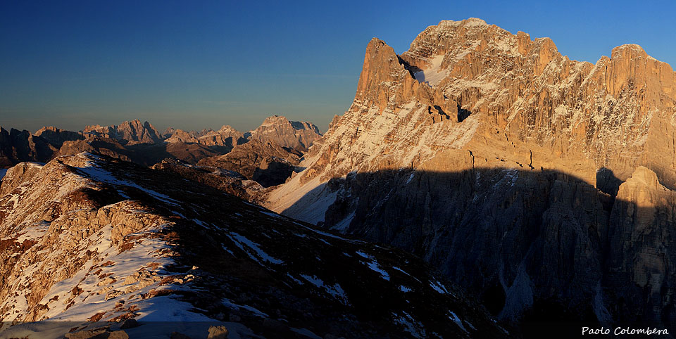 Tramonto sul gruppo della Civetta