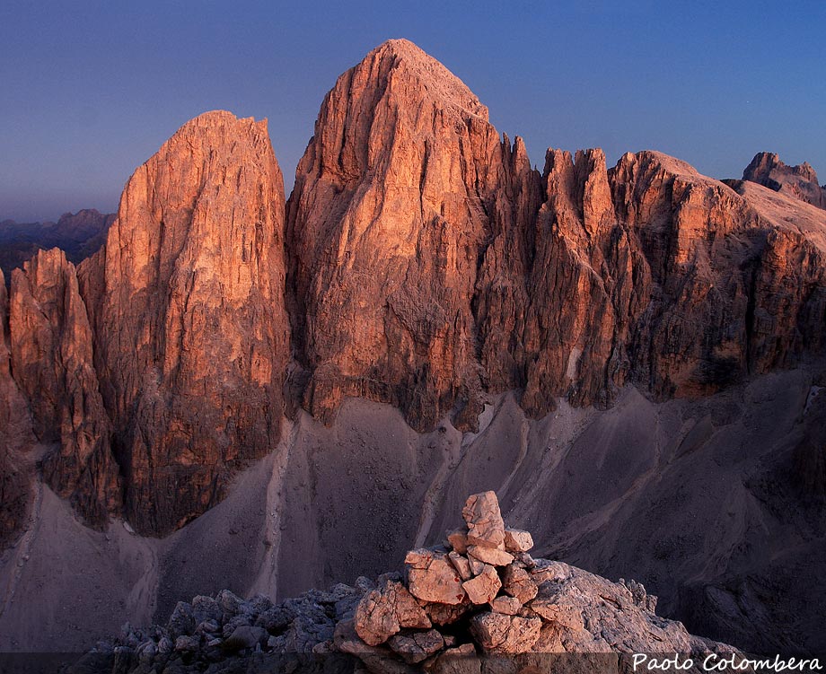 Enrosadira sulla Pala di San Martino