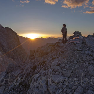 Tramonto sulla cima del Laudo